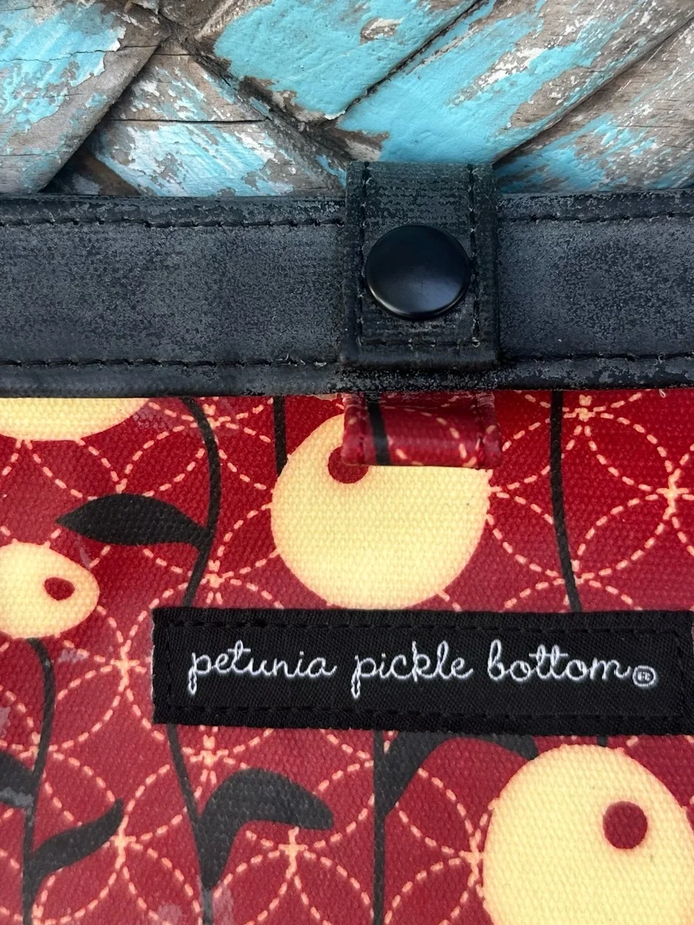 Vintage Petunia Pickle Bottom On-The-Go Diaper Clutch - Lively La Paz Pattern
